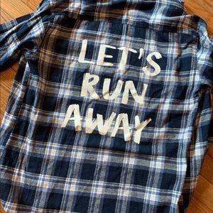 Graphic flannel